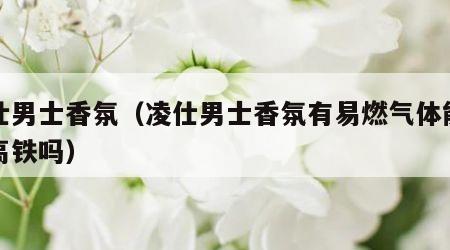 凌仕男士香氛（凌仕男士香氛有易燃气体能带上高铁吗）