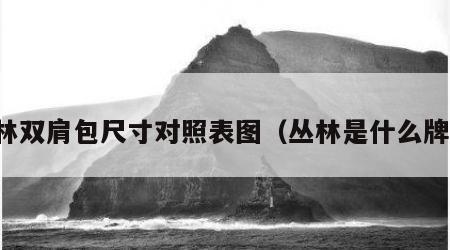 丛林双肩包尺寸对照表图（丛林是什么牌子）