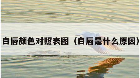 白唇颜色对照表图（白唇是什么原因）