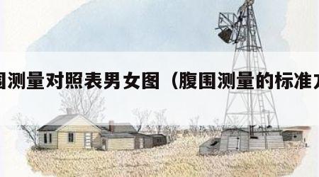 腹围测量对照表男女图（腹围测量的标准方法）