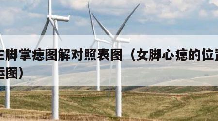 女生脚掌痣图解对照表图（女脚心痣的位置与命运图）