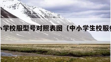 中小学校服型号对照表图（中小学生校服参考图）
