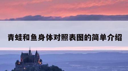 青蛙和鱼身体对照表图的简单介绍