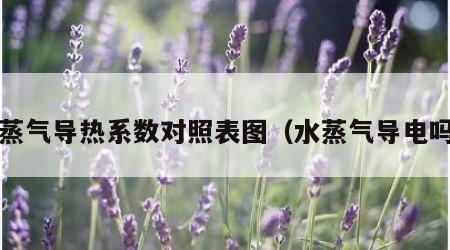水蒸气导热系数对照表图（水蒸气导电吗?）