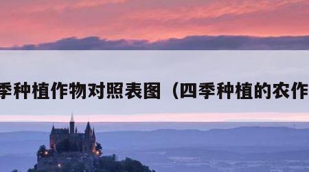 四季种植作物对照表图（四季种植的农作物）