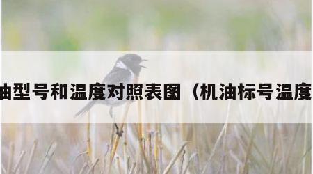 机油型号和温度对照表图（机油标号温度表）