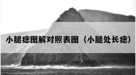 小腿痣图解对照表图（小腿处长痣）