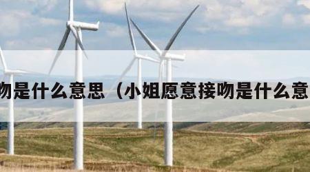 接吻是什么意思（小姐愿意接吻是什么意思）