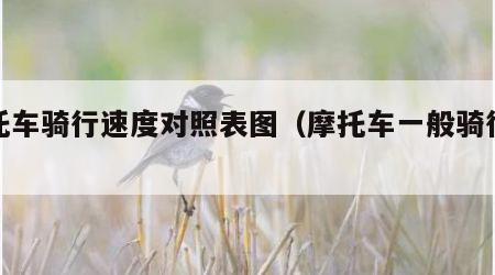 摩托车骑行速度对照表图（摩托车一般骑行速度）