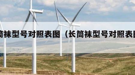 长筒袜型号对照表图（长筒袜型号对照表图片）