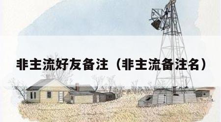 非主流好友备注（非主流备注名）