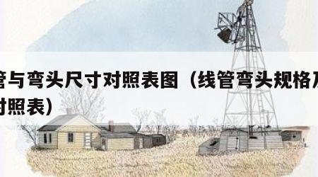 线管与弯头尺寸对照表图（线管弯头规格及尺寸对照表）