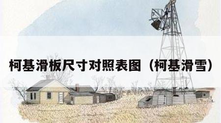 柯基滑板尺寸对照表图（柯基滑雪）