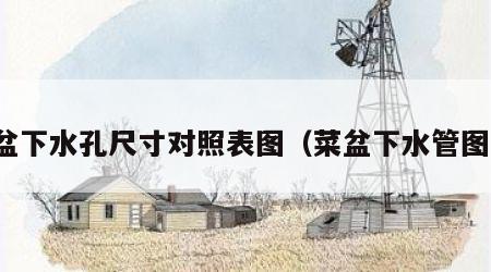 菜盆下水孔尺寸对照表图（菜盆下水管图片）