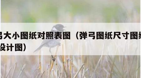 弹弓大小图纸对照表图（弹弓图纸尺寸图纸教程 设计图）