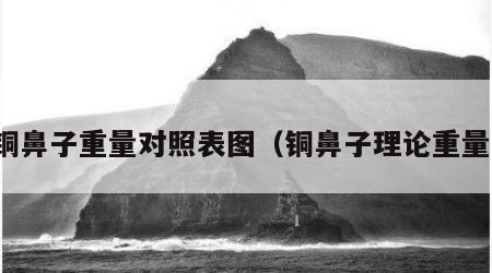 铜鼻子重量对照表图（铜鼻子理论重量）