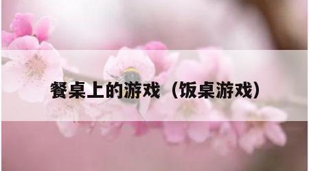 餐桌上的游戏（饭桌游戏）
