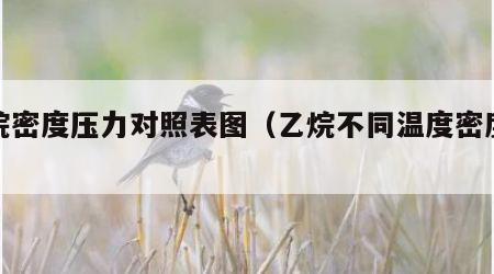 乙烷密度压力对照表图（乙烷不同温度密度表）