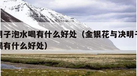 决明子泡水喝有什么好处（金银花与决明子泡水喝有什么好处）