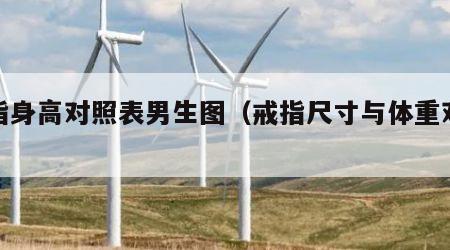 戒指身高对照表男生图（戒指尺寸与体重对照表）
