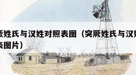 突厥姓氏与汉姓对照表图（突厥姓氏与汉姓对照表图片）