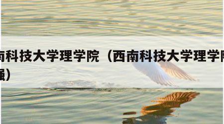 西南科技大学理学院（西南科技大学理学院刘明强）
