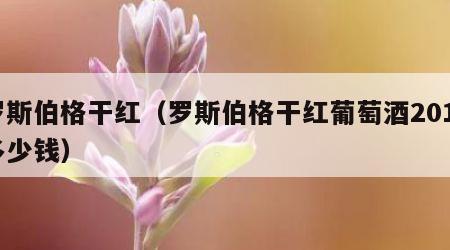 罗斯伯格干红（罗斯伯格干红葡萄酒2013多少钱）