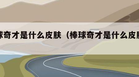 棒球奇才是什么皮肤（棒球奇才是什么皮肤类型）