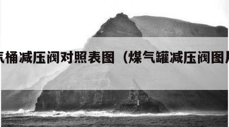 煤气桶减压阀对照表图（煤气罐减压阀图片安装）