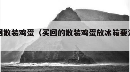 买回散装鸡蛋（买回的散装鸡蛋放冰箱要洗吗）
