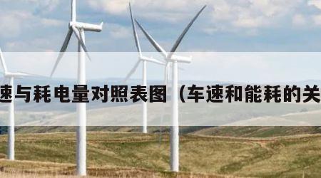 车速与耗电量对照表图（车速和能耗的关系）