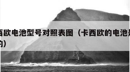 卡西欧电池型号对照表图（卡西欧的电池是多大的）
