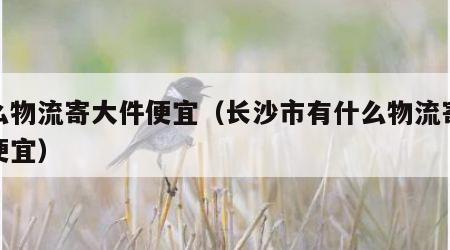 什么物流寄大件便宜（长沙市有什么物流寄大件便宜）