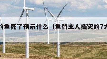 养的鱼死了预示什么（鱼替主人挡灾的7大征兆）