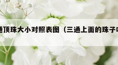 三通顶珠大小对照表图（三通上面的珠子叫什么）