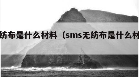 无纺布是什么材料（sms无纺布是什么材料）