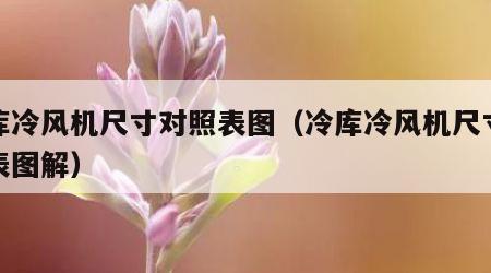 冷库冷风机尺寸对照表图（冷库冷风机尺寸对照表图解）
