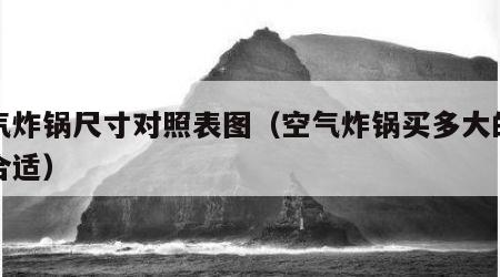 空气炸锅尺寸对照表图（空气炸锅买多大的比较合适）