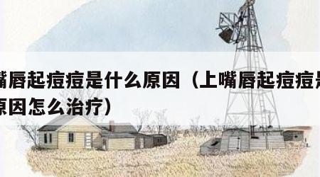 上嘴唇起痘痘是什么原因（上嘴唇起痘痘是什么原因怎么治疗）