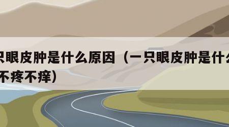 一只眼皮肿是什么原因（一只眼皮肿是什么原因 不疼不痒）