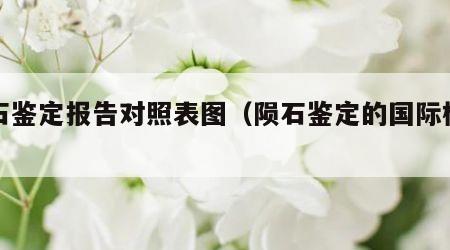 陨石鉴定报告对照表图（陨石鉴定的国际标准）