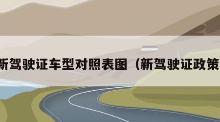 新驾驶证车型对照表图（新驾驶证政策）