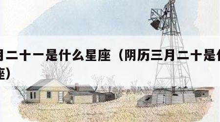 八月二十一是什么星座（阴历三月二十是什么星座）