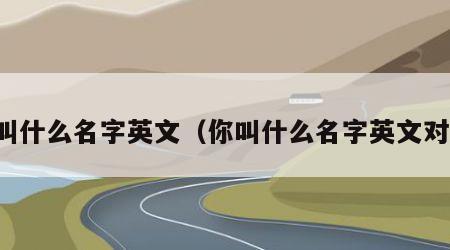 你叫什么名字英文（你叫什么名字英文对话）