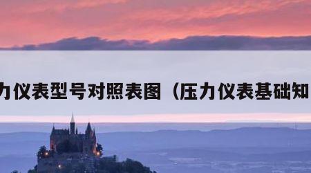 压力仪表型号对照表图（压力仪表基础知识）