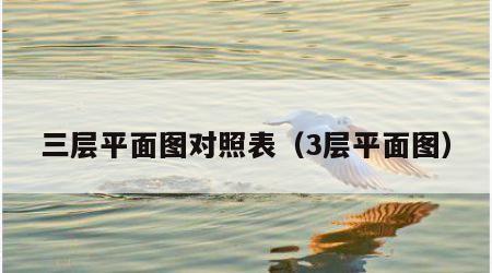 三层平面图对照表（3层平面图）