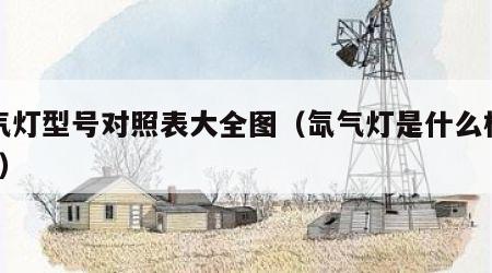 氙气灯型号对照表大全图（氙气灯是什么样子的?）