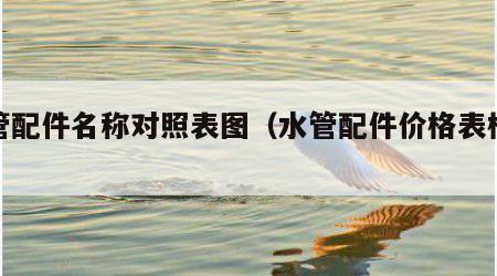 水管配件名称对照表图（水管配件价格表模板）