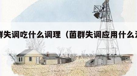 菌群失调吃什么调理（菌群失调应用什么治疗）