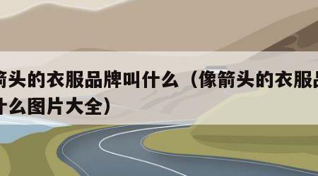 像箭头的衣服品牌叫什么（像箭头的衣服品牌叫什么图片大全）